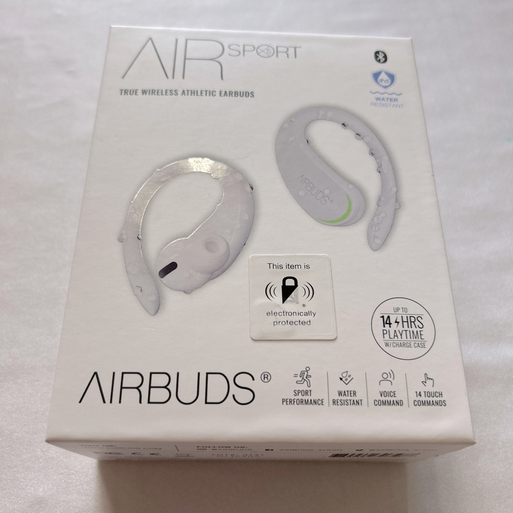 New AIR Sport True Wireless Athletic Earbuds NIB